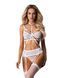 Комплект Obsessive Premisis White 3-pcs crotchless set L/XL SX3119 фото 1
