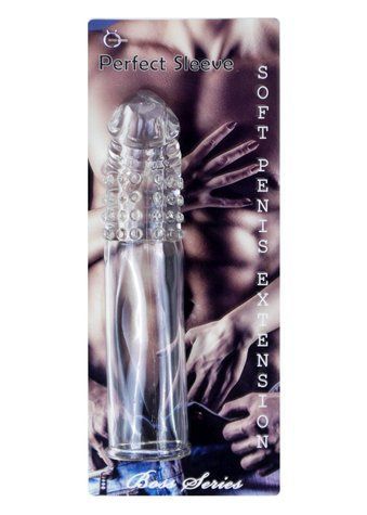 Насадка на пенис BOSS SERIES Perfect Sleeve Soft Penis Extension, прозрачная 26-00150 фото