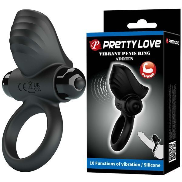 Віброкільце PRETTY LOVE Vibrate Penis Ring ADRIEN 10 functions BI-210315Z фото
