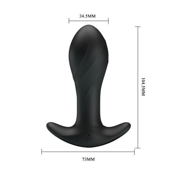 PRETTY LOVE Анальна пробка Massager 12 Functions USB BI-040067 фото