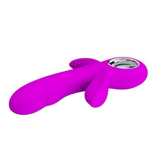 Вібратор для потрійної стимуляції PRETTY LOVE Humphray, рожевий BI-014603 фото