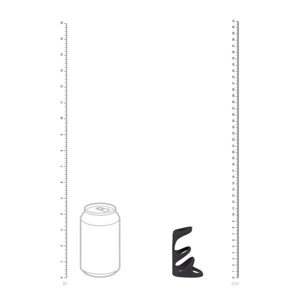 Потрійне ерекційне кільце LEVELZ Triple Ring, силіконове 36-LVL01-0041BLK фото