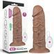 Вібратор на присосці з пультом керування 10.5'' Realistic Chubby Vibrating Dildo 66-LV111120 фото 1
