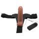 Страпон з вібро BAILE- Ultra Passionate Harness Realdeal Penis 6.2'' Brown BW-022064Z фото 9