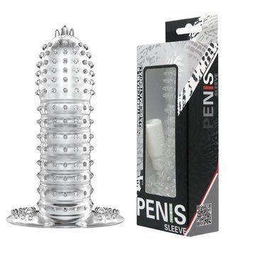Насадка Вібратор BAILE PENIS SLEEVE BI-010045D фото
