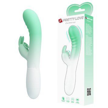 Вібратор PRETTY LOVE - Cerberus, 30 vibration functions 30 licking settings, Silicone ABS, USB recha BI-014795-A1B фото