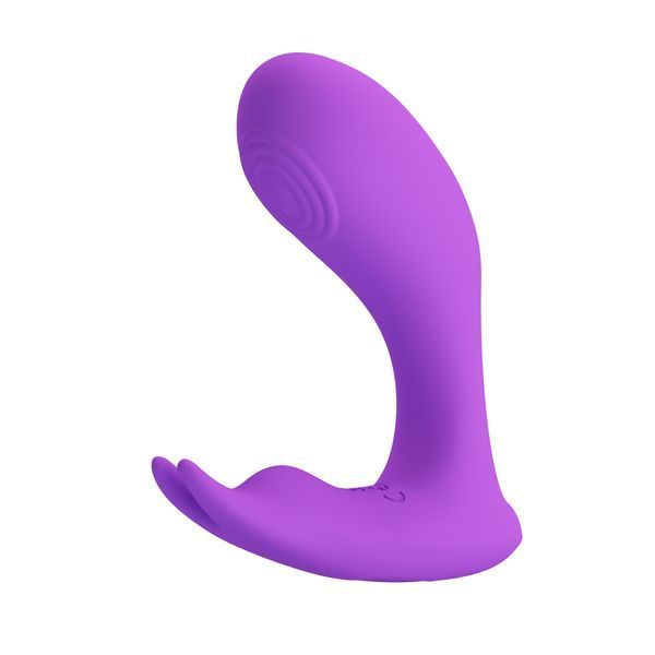 Вібростимулятор PRETTY LOVE Idabelle Purple, 12 vibration functions 12 pulse wave settings Wireless BI-300052W фото