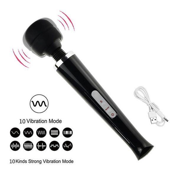 Вібромасажер BOSS SERIES B-Series Magic Massager Wand, чорний 22-00002 фото