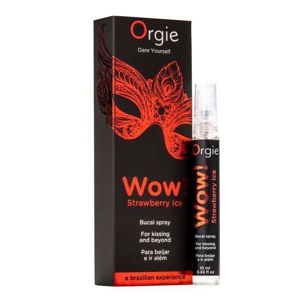 Спрей для орального сексу ORGIE WOW BUCAL SPRAY STRAWBERRY ICE ПОЛУНИЦЯ, 10 МЛ 69-51935 фото