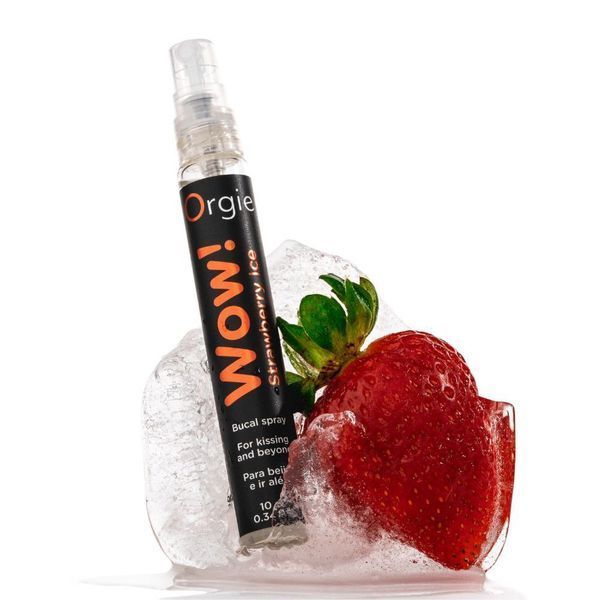 Спрей для орального сексу ORGIE WOW BUCAL SPRAY STRAWBERRY ICE ПОЛУНИЦЯ, 10 МЛ 69-51935 фото