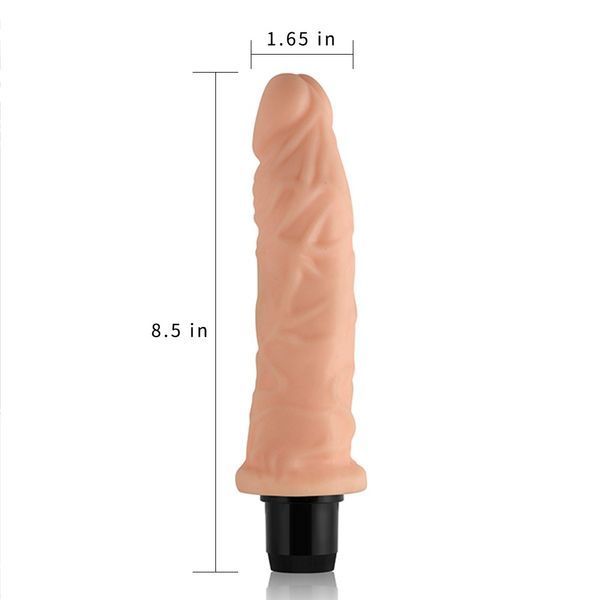 Вібратор 8.5 Real Feel Cyberskin Vibrator 66-LV1003 фото Вібратор 8.5 Real Feel Cyberskin Vibrator 66-LV1003 фото