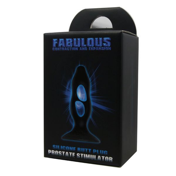 Анальный расширитель BAILE Fabulous, с эффектом сжатия и расширения, чёрный LKS203 фото