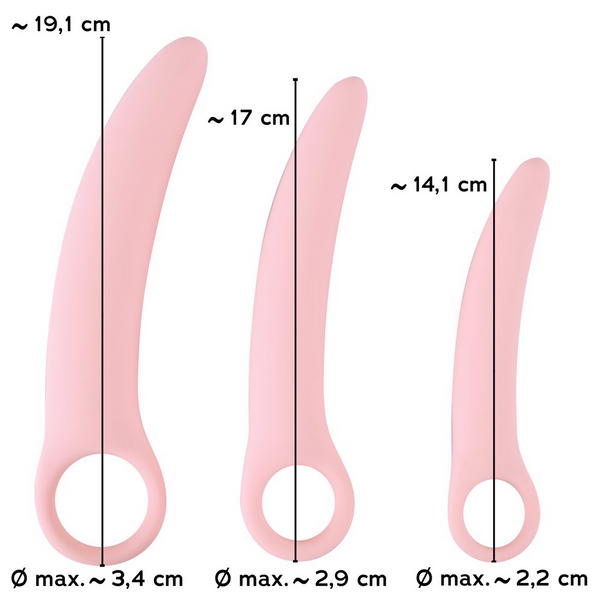 Набор фаллоимитаторов для тренировки вагинальных мышц ORION Sweet Smile Vaginal Trainers, розовый 42-05387100000 фото