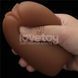 Мастурбатор яйцо LOVETOYS Slider Double-Ended, вагина и анус, коричневый 66-LV350023 фото 4