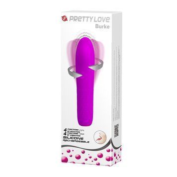 Вібратор PRETTY LOVE BURKE, 4 vibration functions 4 rotation functions Memory function BI-014584X фото