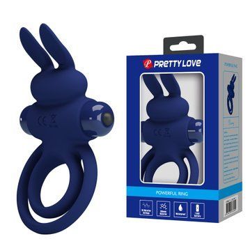 Ерекційне кільце з вібрацією PRETTY LOVE Powerful ring, 10 vibration functions BI-210206-3 фото