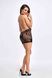 (SALE) Сукня Noir Handmade F313 Mythos mini flocked mesh dress with jewelry rhinestone chain - S SX0315 фото 4