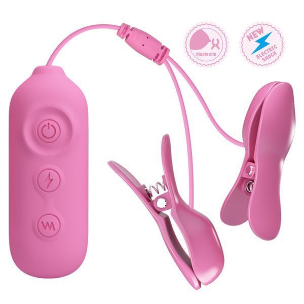 Зажими для сосків PRETTY LOVE -NIPPLE CLIP, 7 vibration functions 3 electric shock functions BI-014861 фото