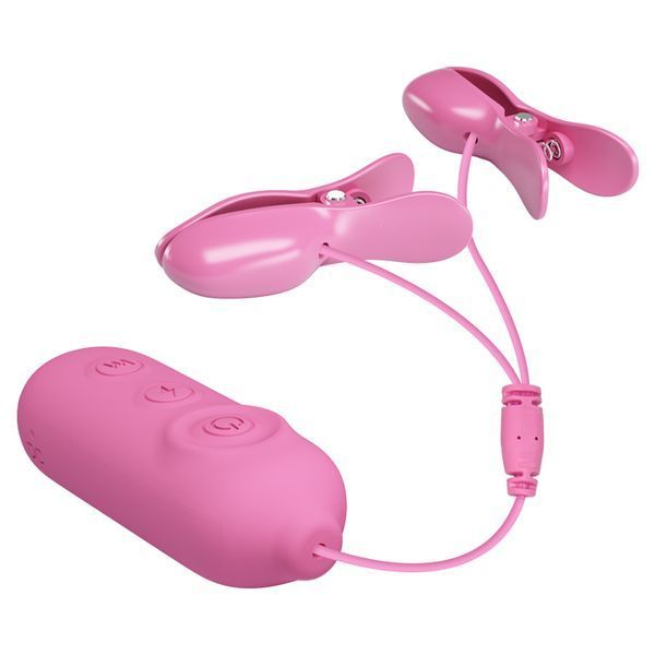 Зажими для сосків PRETTY LOVE -NIPPLE CLIP, 7 vibration functions 3 electric shock functions BI-014861 фото