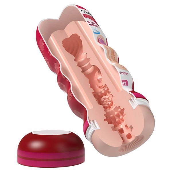 Мастурбатор PRETTY LOVE Flora Vacuum Cup, TPE, тілесний колір BM-00900T106-2 фото