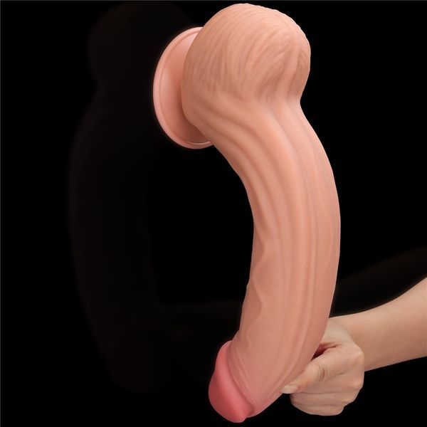 Фалоімітатор 12'' King Sized Sliding Skin Dual Layer Dong 66-LV317052 фото