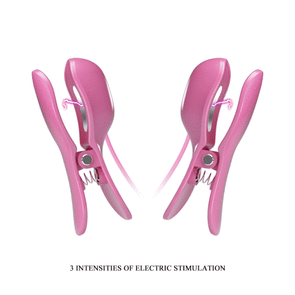 Зажими для сосків PRETTY LOVE -NIPPLE CLIP, 7 vibration functions 3 electric shock functions BI-014861 фото