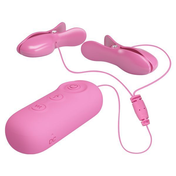 Зажими для сосків PRETTY LOVE -NIPPLE CLIP, 7 vibration functions 3 electric shock functions BI-014861 фото