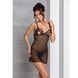 Сорочка з вирізами на грудях, стрінги Passion LOVELIA CHEMISE S/M, black SO4760 фото 3