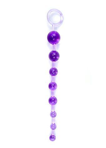 Анальная цепочка BOSS SERIES Jelly Anal Beads, фиолетовый, 29 см 67-00085 фото