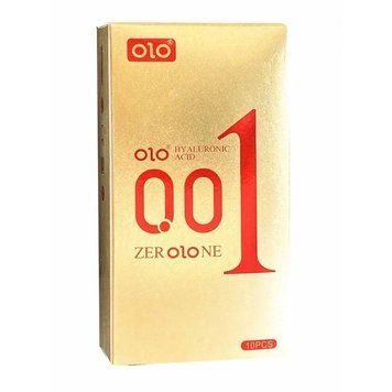Презервативи Olo Foil 0.01 GOLD 10шт точки та ребра, гіалуронова змазка (фольга) 95-04356 фото
