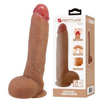 Фалоімітатор Pretty Love Mendel 10 Super Soft Liquid Silicone Dildo BW-008142N фото