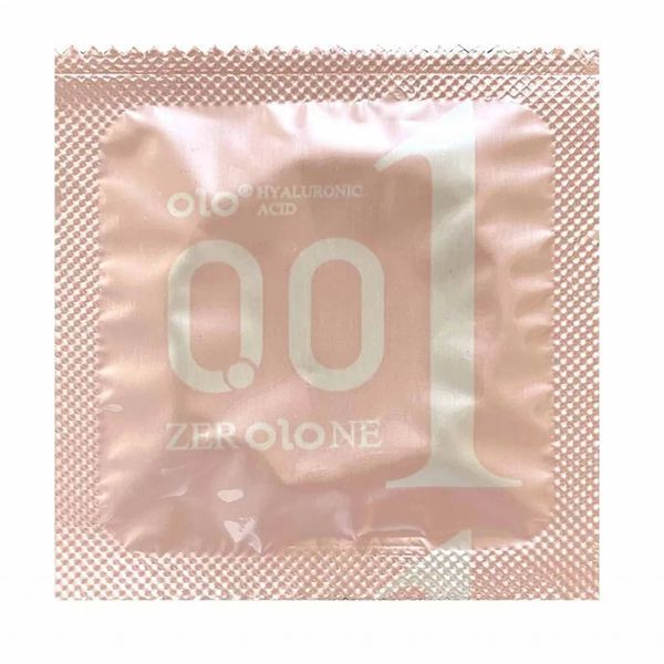 Презервативи Olo Foil 0.01 GOLD 10шт точки та ребра, гіалуронова змазка (фольга) 95-04356 фото
