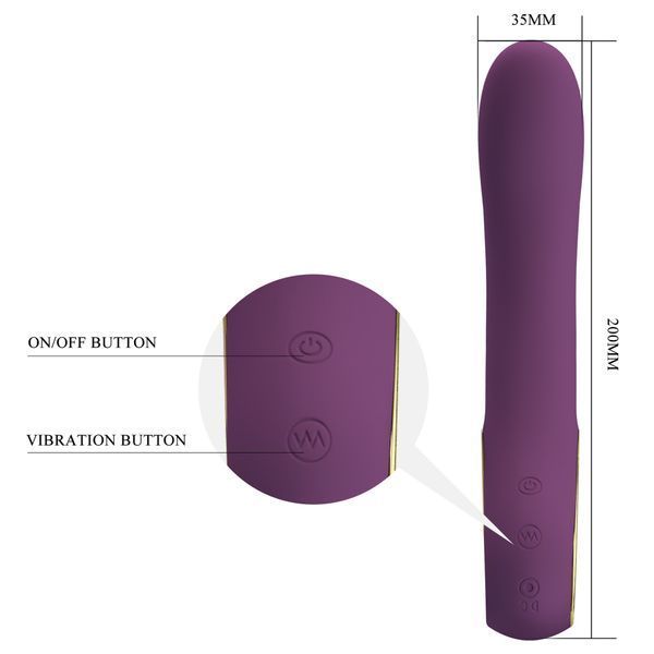 Вібратор Pretty Love Ethan purple, 12 vibration functions Mobile APP Long-distance Control BI-014412HP фото