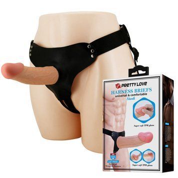 Порожній страпон PRETTY LOVE Harness Briefs Stark, тілесний BW-022096N фото