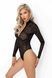 Боді під леопард Noir Handmade F287 Leopard flock bodysuit with long sleeves, L, довгий рукав SX0179 фото 2