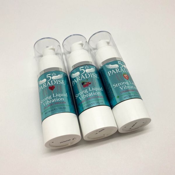 Рідкий вібратор 5th Paradise Strong Liquid Vibration Lollipop, зі смаком льодяника, 30 мл 810-00101 фото