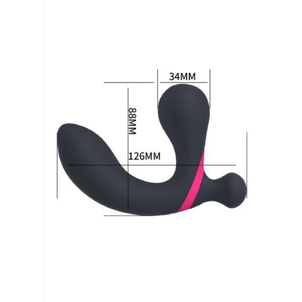 Масажер простати з пультом керування Prostate Massagr Dual USB 10 Function 22-00016 фото