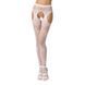 Сексуальні колготки-бодістокінги Passion S022 One Size, White, імітація панчіх і пояса з гартерами PSS022W фото 1