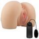 Мастурбатор вагіна анус CRAZY BULL Mila, Vibration Double holes TPR ABS BM-009243Z фото 9
