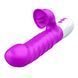 Вібратор для подвійної стимуляції Silicon, Vibrator 7 Function and Heating Mode, PURPLE 63-00058 фото 4