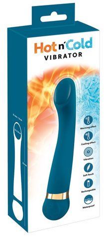 Вибратор для точки G ORION Hot n' Cold Vibrator, с подогревом и охлаждением, бирюзовый 42-05552070000 фото