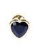 Анальна пробка BOSS SERIES HeavyFun Jawellery Gold Heart, чорна 64-00038 фото 6