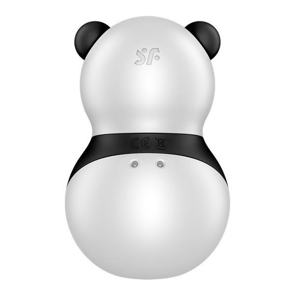 Вакуумный стимулятор клитора SATISFYER Pocket Panda, с вибрацией, чёрно-белый 73-4065878 фото