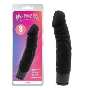 Реалистичный фаллоимитатор M-Mello Thick Realistic Dildo, черный, 20 см CN-101834625 фото