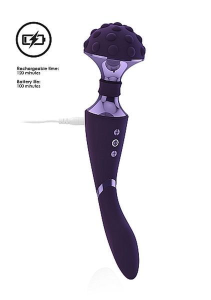 Вібростимулятор Shiatsu Bendable Massager Wand - Purple 36-VIVE027PUR фото