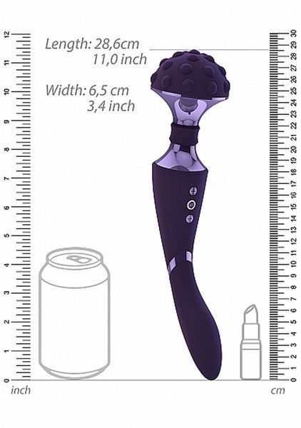 Вібростимулятор Shiatsu Bendable Massager Wand - Purple 36-VIVE027PUR фото