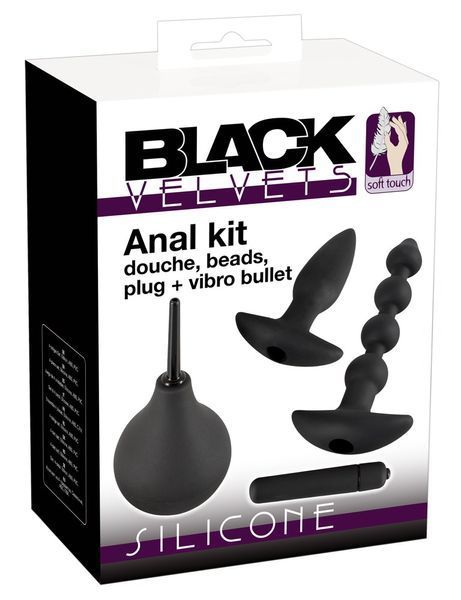 Набір анальних іграшок BLACK VELVETS ANAL KIT 42-05834640000 фото