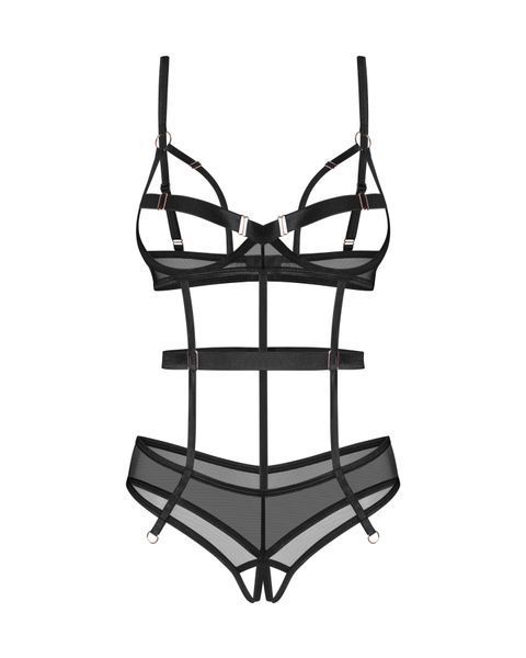 Боді Obsessive Euridia crotchless teddy XS/S SX3574 фото