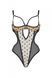 Еротичне боді Passion MARINA BODY, L/XL, beige, з відкритими чашками SO9714 фото 3