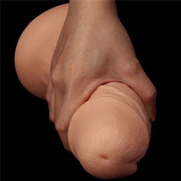 Фаллоимитатор LOVETOYS Legendary King-Sized Realistic Curved Dildo, телесный, 9,5" / 24 см 66-LV111010 фото